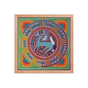 Huichol Yarn Painting Print • L - 054 - Huichol Arts