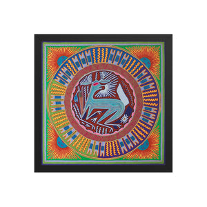 Huichol Yarn Painting Print • L - 054 - Huichol Arts