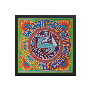 Huichol Yarn Painting Print • L - 054 - Huichol Arts