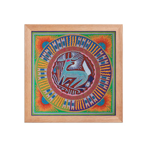 Huichol Yarn Painting Print • L - 054 - Huichol Arts
