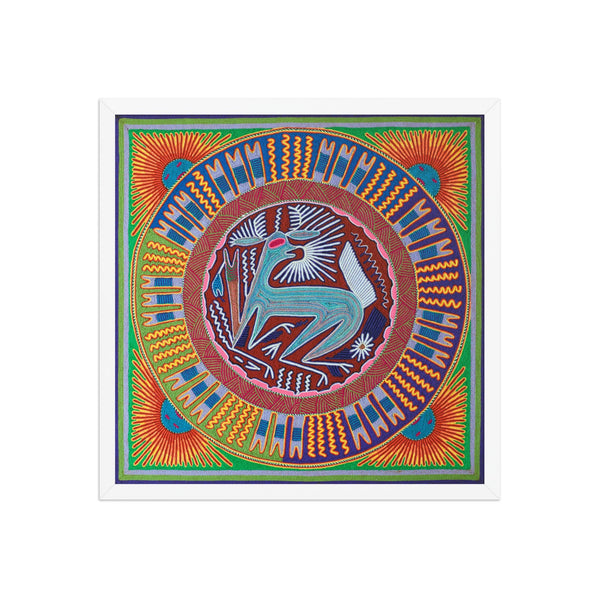 Huichol Yarn Painting Print • L - 054 - Huichol Arts