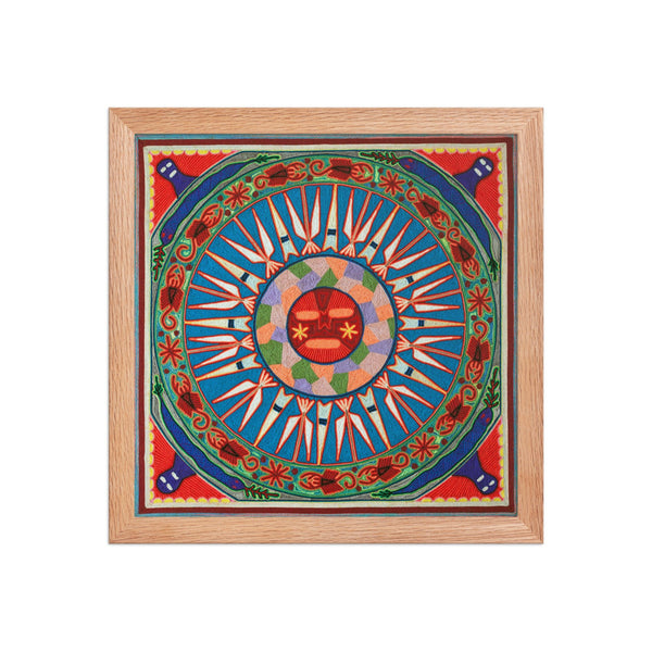 Huichol Yarn Painting Print • L - 055 - Huichol Arts
