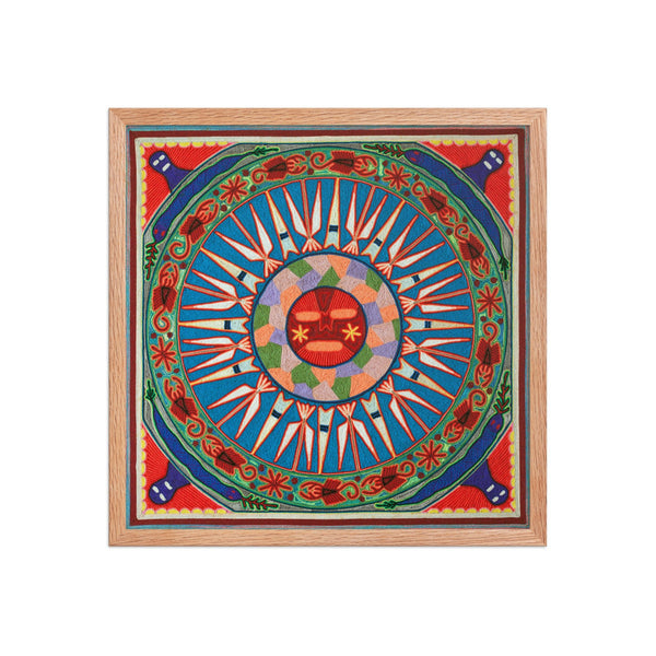 Huichol Yarn Painting Print • L - 055 - Huichol Arts