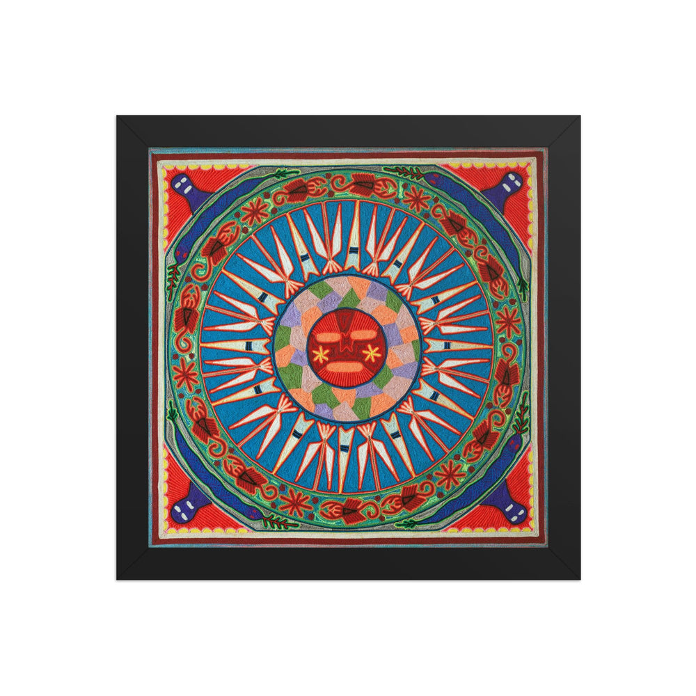 Huichol Yarn Painting Print • L - 055 - Huichol Arts