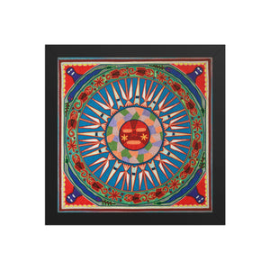 Huichol Yarn Painting Print • L - 055 - Huichol Arts
