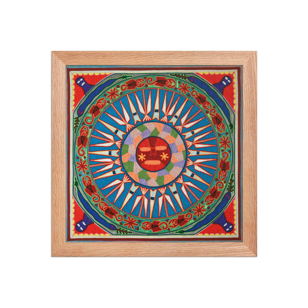 Huichol Yarn Painting Print • L - 055 - Huichol Arts