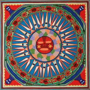 Huichol Yarn Painting Print • L - 055 - Huichol Arts