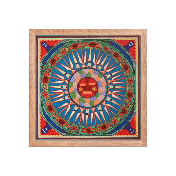 Huichol Yarn Painting Print • L - 055 - Huichol Arts