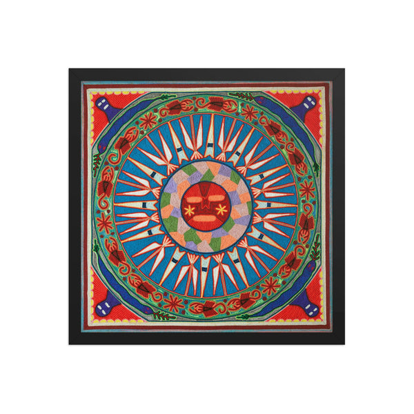 Huichol Yarn Painting Print • L - 055 - Huichol Arts