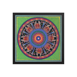 Huichol Yarn Painting Print • L - 056 - Huichol Arts