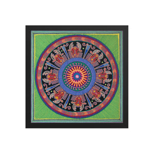 Huichol Yarn Painting Print • L - 056 - Huichol Arts