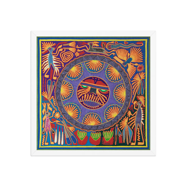 Huichol Yarn Painting Print • L - 057 - Huichol Arts