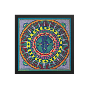 Huichol Yarn Painting Print • L - 058 - Huichol Arts