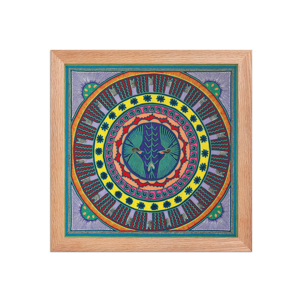 Huichol Yarn Painting Print • L - 058 - Huichol Arts