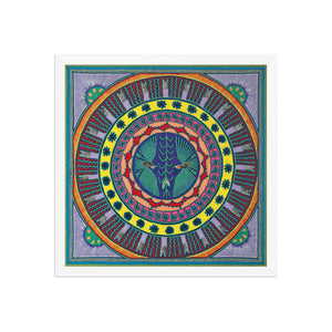 Huichol Yarn Painting Print • L - 058 - Huichol Arts