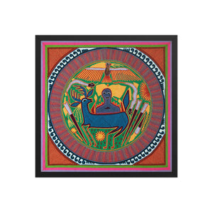 Huichol Yarn Painting Print • L - 059 - Huichol Arts