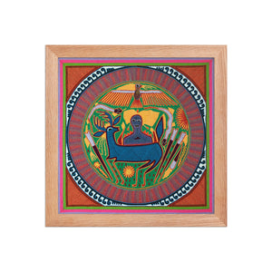 Huichol Yarn Painting Print • L - 059 - Huichol Arts