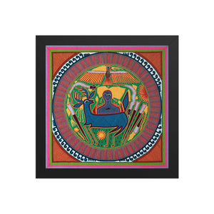 Huichol Yarn Painting Print • L - 059 - Huichol Arts