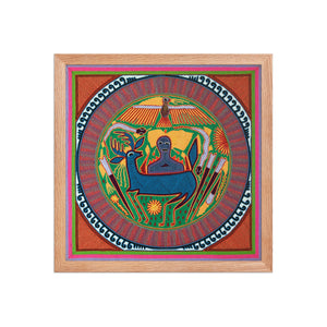 Huichol Yarn Painting Print • L - 059 - Huichol Arts
