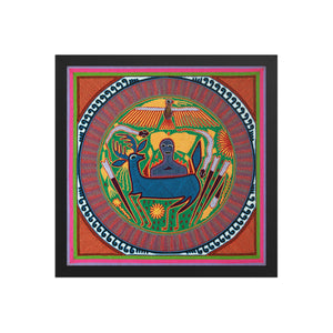 Huichol Yarn Painting Print • L - 059 - Huichol Arts