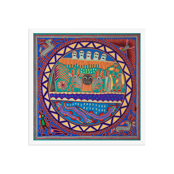 Huichol Yarn Painting Print • L - 060 - Huichol Arts
