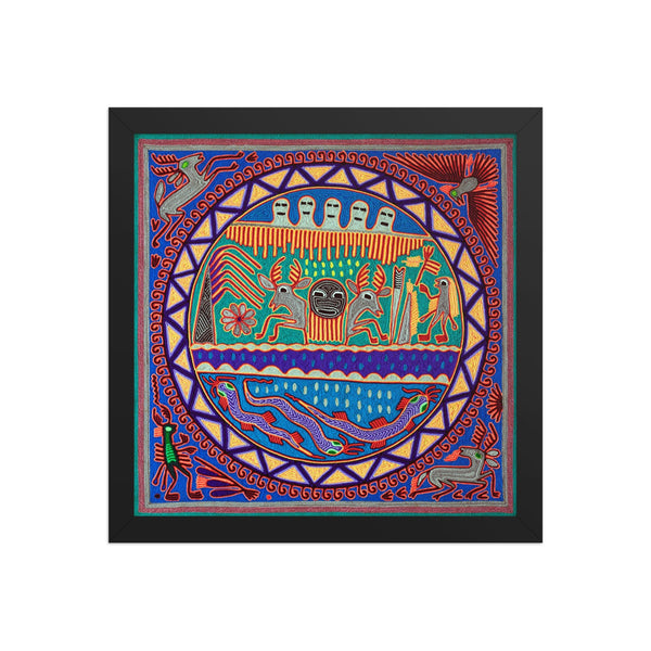 Huichol Yarn Painting Print • L - 060 - Huichol Arts
