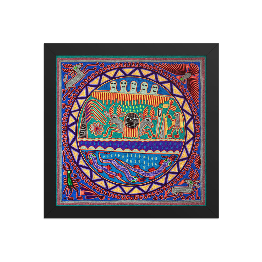 Huichol Yarn Painting Print • L - 060 - Huichol Arts