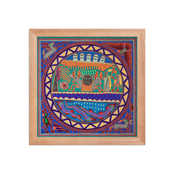 Huichol Yarn Painting Print • L - 060 - Huichol Arts