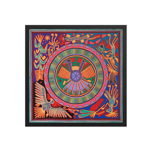Huichol Yarn Painting Print • L - 061 - Huichol Arts