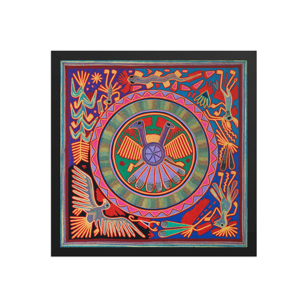 Huichol Yarn Painting Print • L - 061 - Huichol Arts