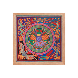 Huichol Yarn Painting Print • L - 061 - Huichol Arts