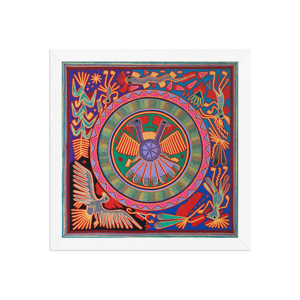 Huichol Yarn Painting Print • L - 061 - Huichol Arts