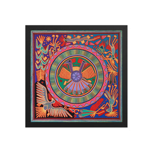 Huichol Yarn Painting Print • L - 061 - Huichol Arts