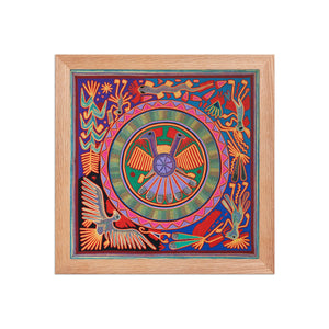 Huichol Yarn Painting Print • L - 061 - Huichol Arts