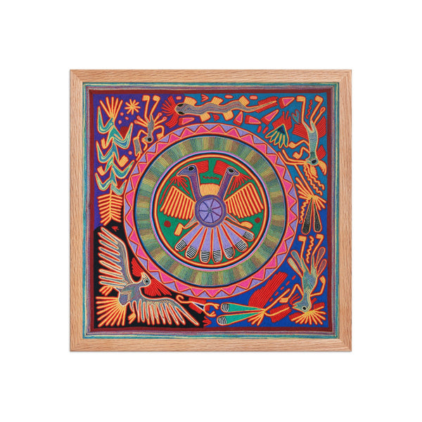 Huichol Yarn Painting Print • L - 061 - Huichol Arts
