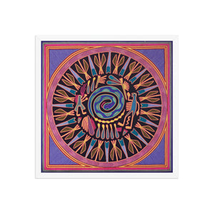 Huichol Yarn Painting Print • L - 062 - Huichol Arts