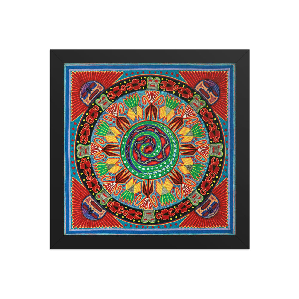 Huichol Yarn Painting Print • L - 063 - Huichol Arts