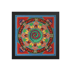 Huichol Yarn Painting Print • L - 063 - Huichol Arts