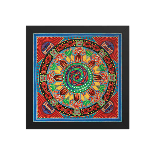 Huichol Yarn Painting Print • L - 063 - Huichol Arts