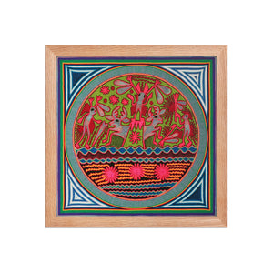 Huichol Yarn Painting Print • L - 064 - Huichol Arts