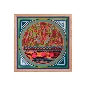Huichol Yarn Painting Print • L - 064 - Huichol Arts