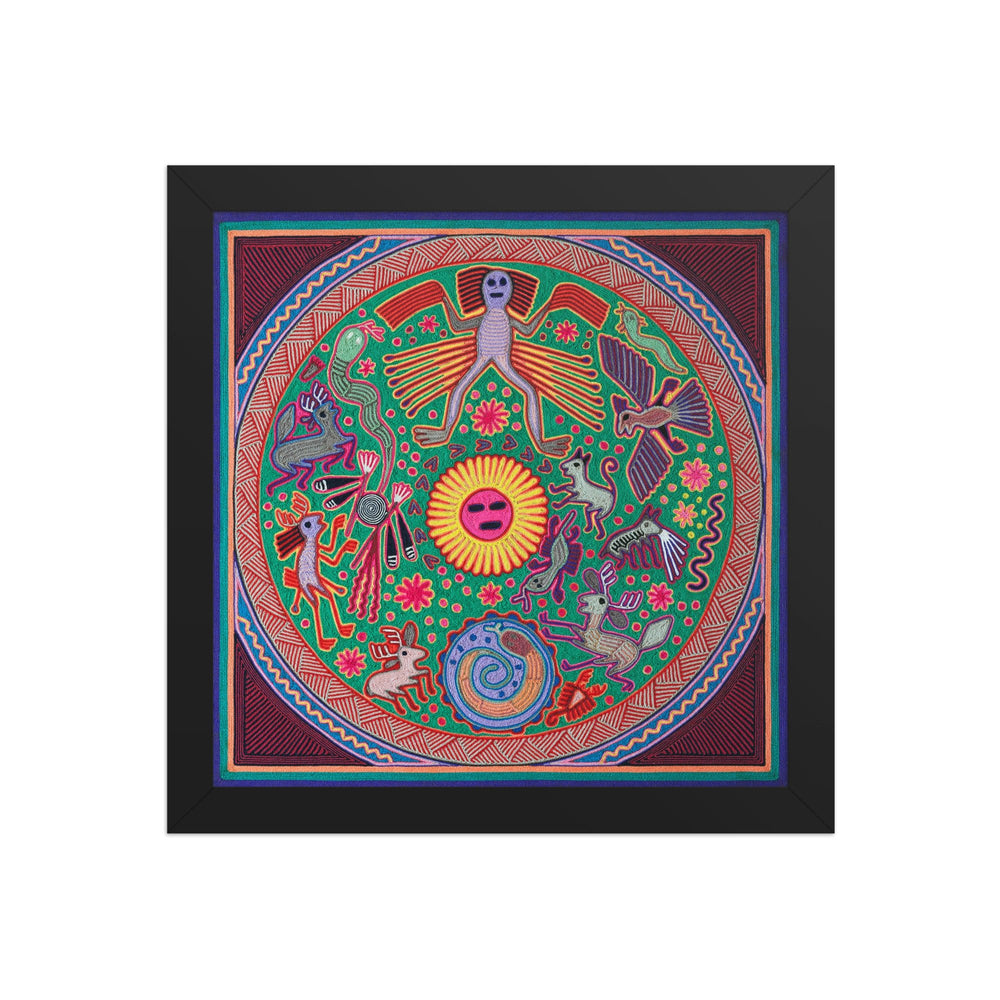Huichol Yarn Painting Print • L - 066 - Huichol Arts