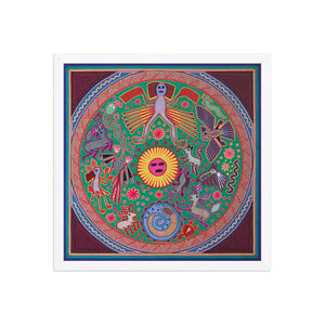 Huichol Yarn Painting Print • L - 066 - Huichol Arts