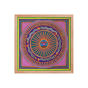 Huichol Yarn Painting Print • L - 068 - Huichol Arts