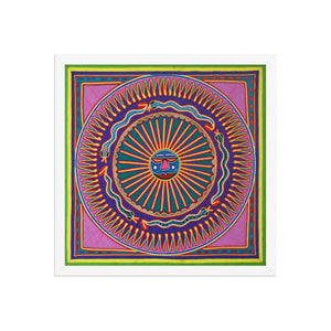 Huichol Yarn Painting Print • L - 068 - Huichol Arts
