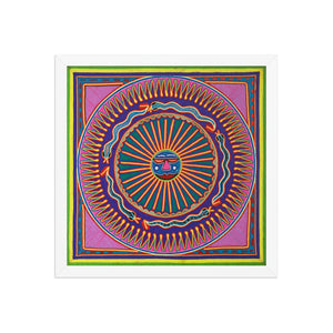 Huichol Yarn Painting Print • L - 068 - Huichol Arts