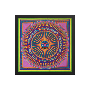 Huichol Yarn Painting Print • L - 068 - Huichol Arts