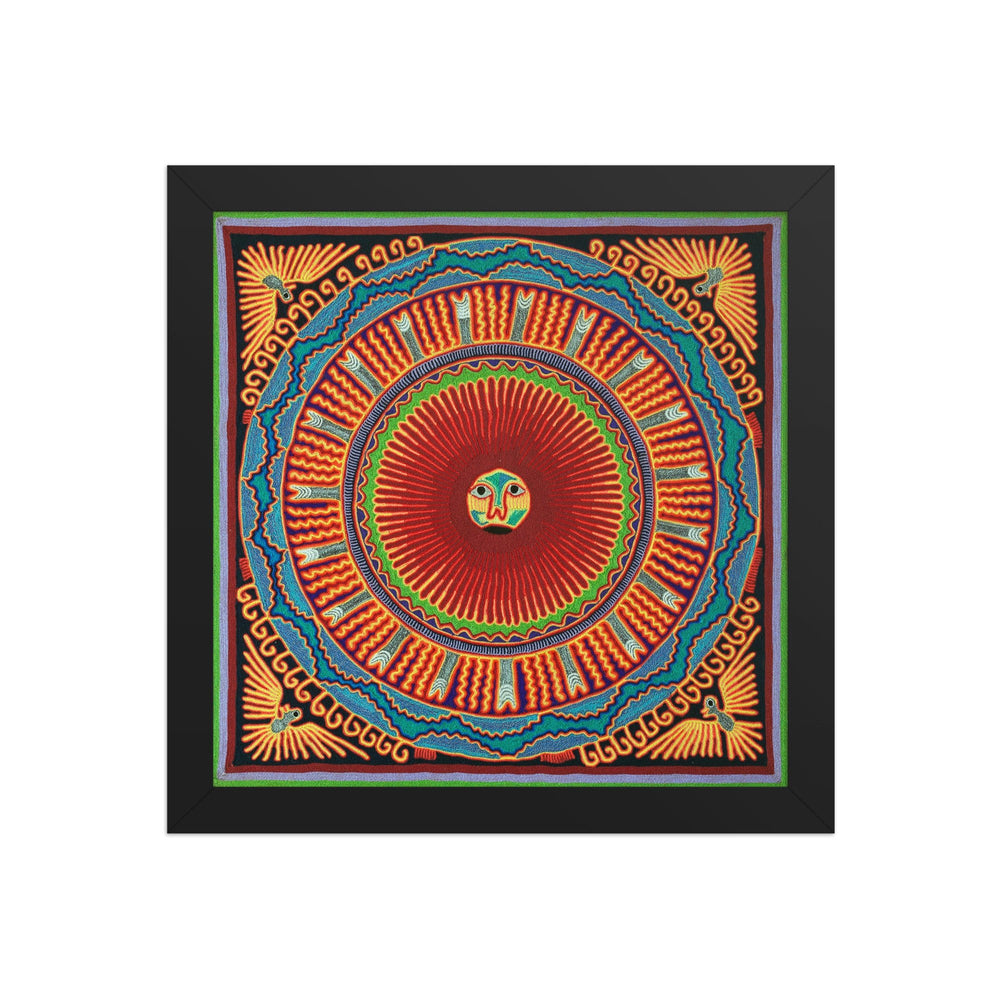 Huichol Yarn Painting Print • L - 069 - Huichol Arts
