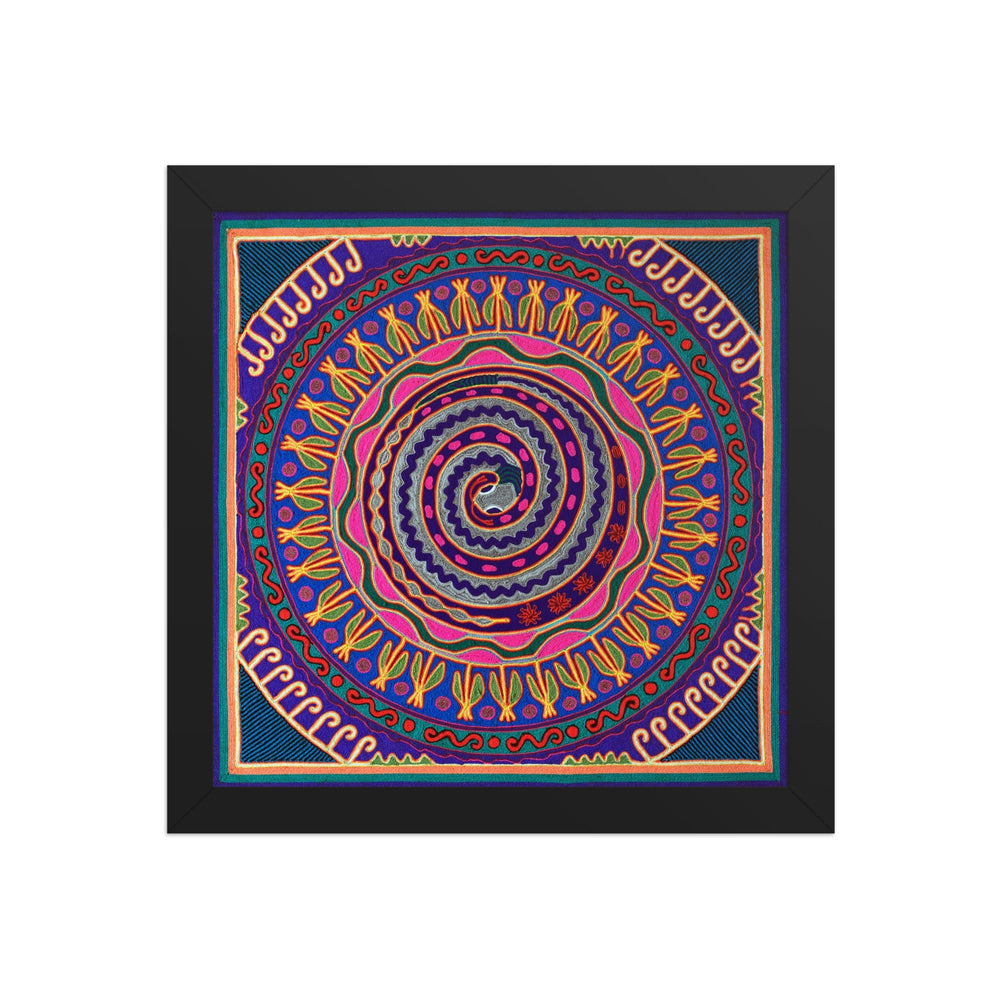 Huichol Yarn Painting Print • L - 070 - Huichol Arts