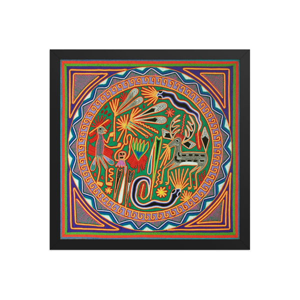Huichol Yarn Painting Print • L - 071 - Huichol Arts